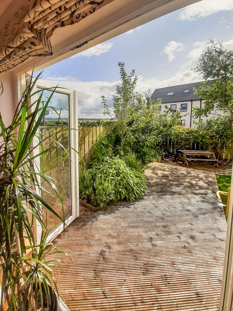 Patio doors to rear garden